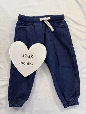 Zara Blue Sweatpants/Joggers with Adjustable Waistband